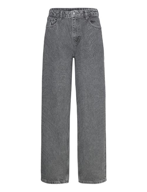 ROTATE Birger Christensen Rhinest Wide Leg Jeans ROTATE Birger Christensen Grey