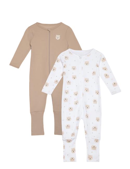 name it Nbnnightsuit 2P Zip Ff Oxford Bear Noos Name It Patterned