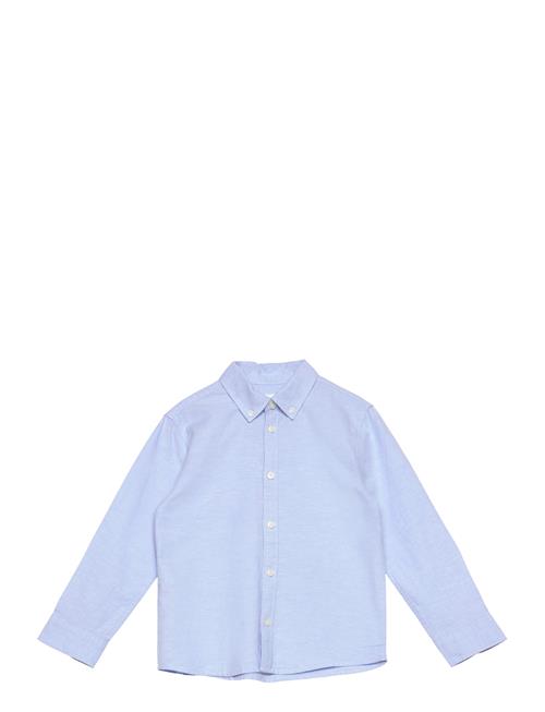 Mango Oxford Cotton Shirt Mango Blue