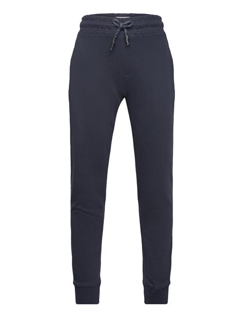 Mango Cotton Jogger-Style Trousers Mango Navy