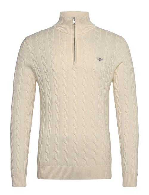 GANT Cotton Cable Half Zip GANT Cream