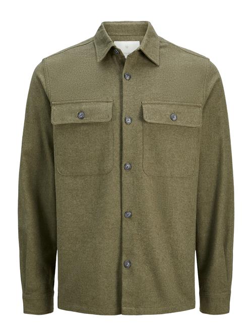 Jack & Jones Jprraymond Melange Solid Ls Overshirt Sn Jack & J S Green