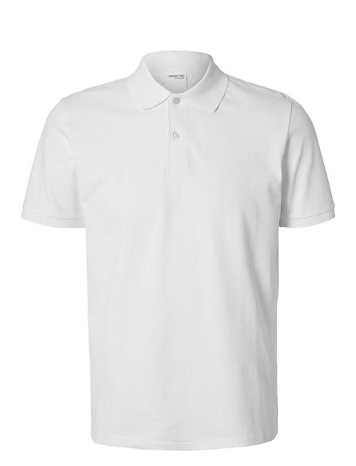 Selected Homme Slhslim-Atlas Ss Polo Selected Homme White