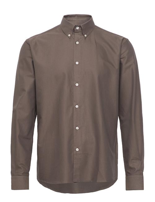 Cotton Oxford Sune Stripe Shirt Bd Mads Nørgaard Brown