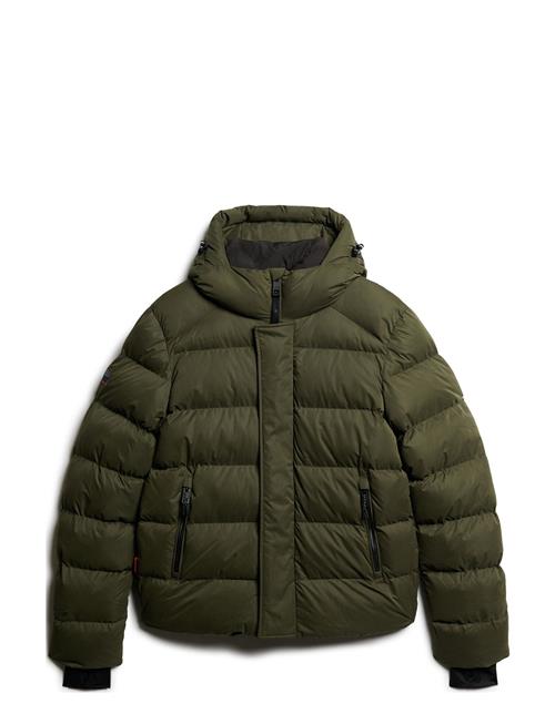 Hooded Microfibre Sport Puffer Superdry Sport Khaki