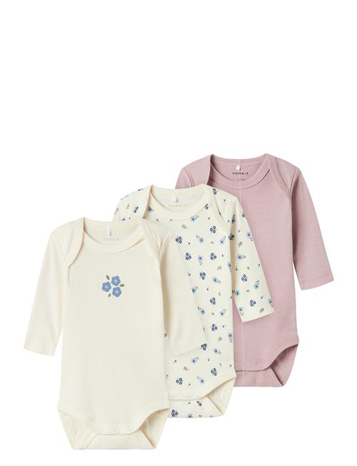 Nbfbody 3P Ls Jet Stream Flower Noos Name It Beige