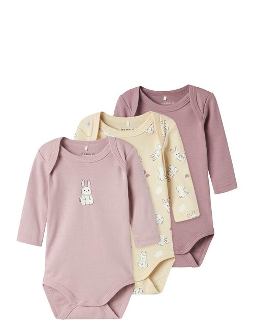 Nbfbody 3P Ls Summr Sand Rabbit Noos Name It Pink