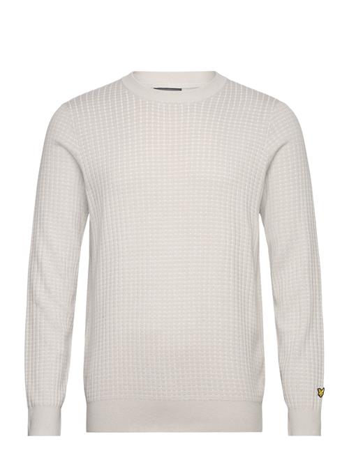 Lyle & Scott Sport Grid Crew Neck Pullover Lyle & Scott Sport White