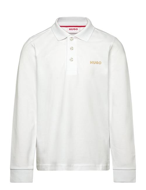 Hugo Kids Long Sleeve Polo Hugo Kids White