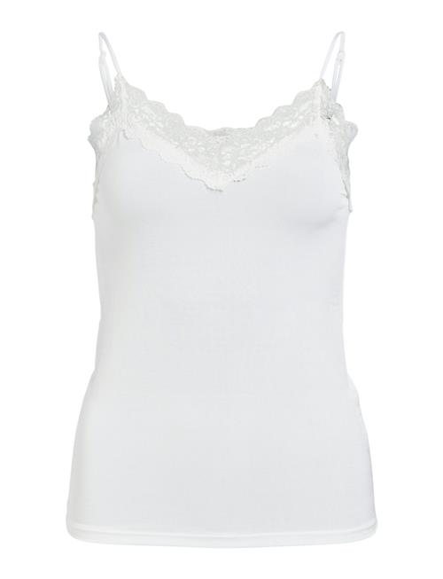 Object Objleena Sus Lace Singlet Top Noos Object White