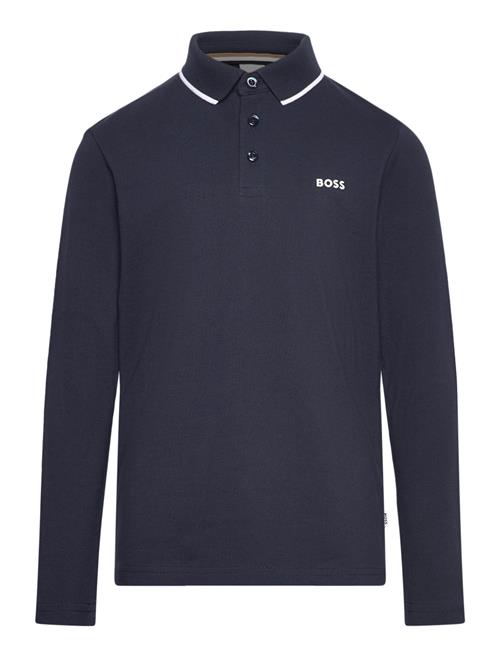 BOSS Long Sleeve Polo BOSS Navy