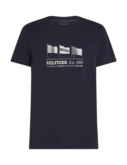 Tommy Hilfiger Hilfiger Flags Tee Tommy Hilfiger Navy