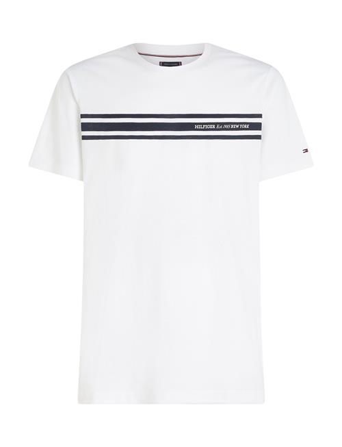 Central Chest Stripe Tee Tommy Hilfiger White