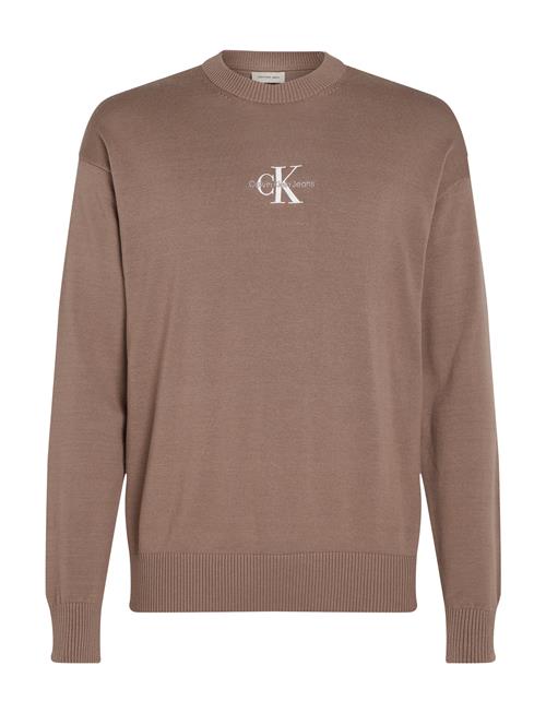 Calvin Klein Jeans Monologo Sweater Calvin Klein Jeans Brown