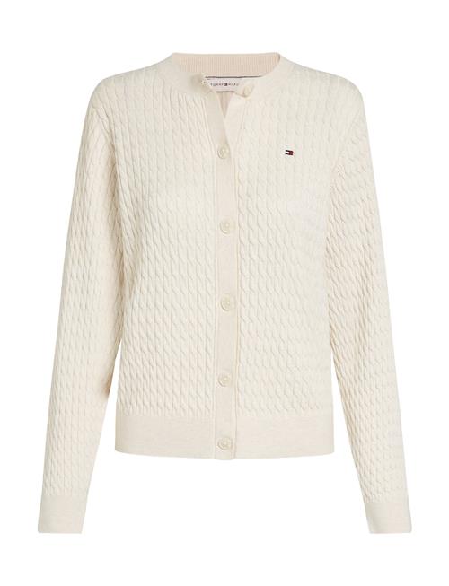 Co Cable Fine Gg C-Nk Cardi Ls Tommy Hilfiger Cream