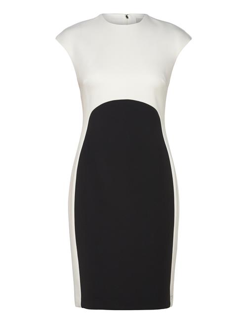 Calvin Klein Neoprene Scuba Colorblock Dress Calvin Klein Black