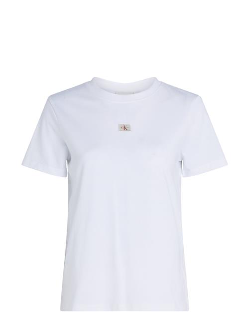 Calvin Klein Jeans Woven Label Regular Jersey Tee Calvin Klein Jeans White