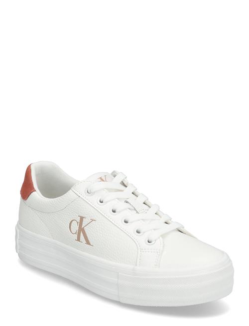 Calvin Klein Bold Vulc Flatf Low Lth Ml Calvin Klein White