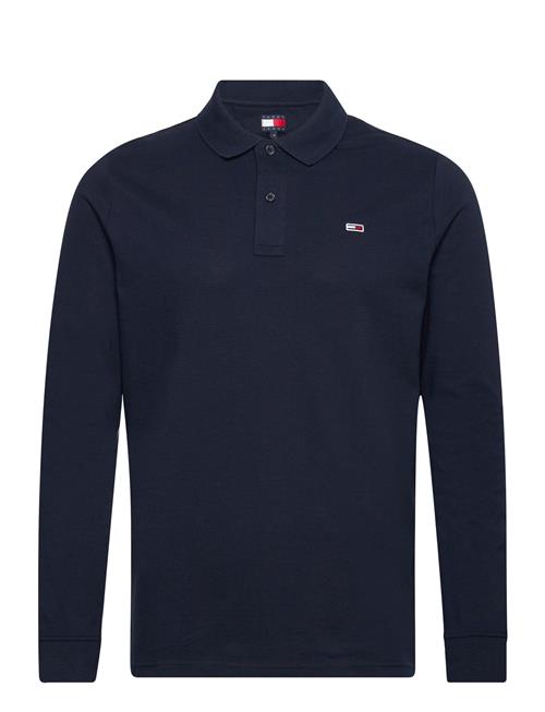 Tjm Slim Placket Polo Ls Ext Tommy Jeans Navy