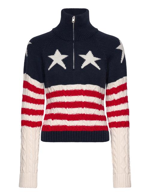 Tommy Jeans Tjw 1/4 Zip Rwb Star Sweater Ext Tommy Jeans Navy