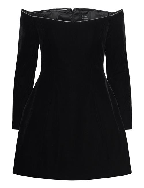 Bardot Nadene Velour Hourglass Dress Bardot Black