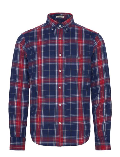 Reg Flannel Check Shirt GANT Navy