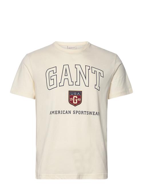 GANT Graphic T-Shirt GANT Cream