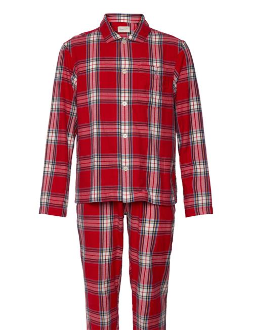 GANT Flannel Pj Set Shirt And Pants Gb GANT Red