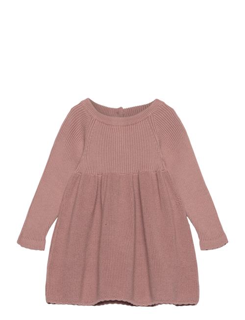 Dress Ls Knit Huttelihut Pink