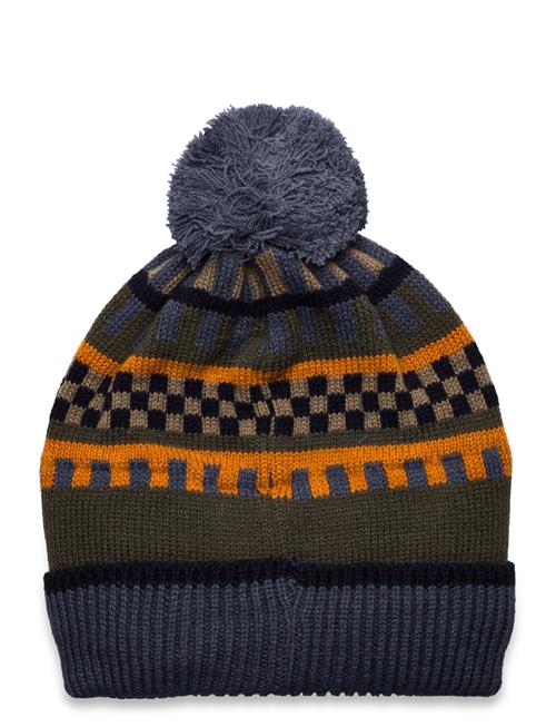 Beanie W. Pattern Color Kids Navy