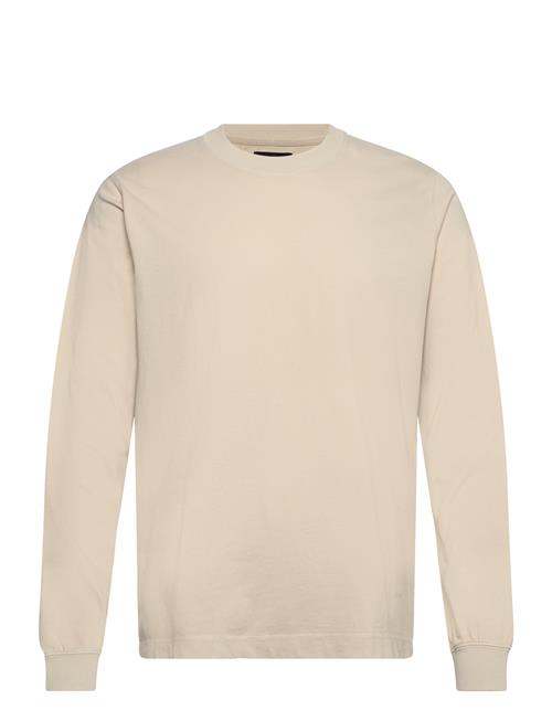 Cotton Jersey Dye Frode Tee Ls Mads Nørgaard Beige