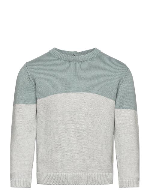 Mango Contrasting Knit Sweater Mango Grey