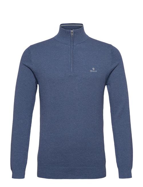 GANT Cotton Pique Half Zip GANT Blue