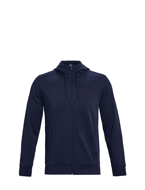 Ua Armour Fleece Fz Hoodie Under Armour Navy