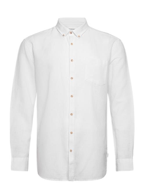 Cotton/Linen Shirt L/S Lindbergh White