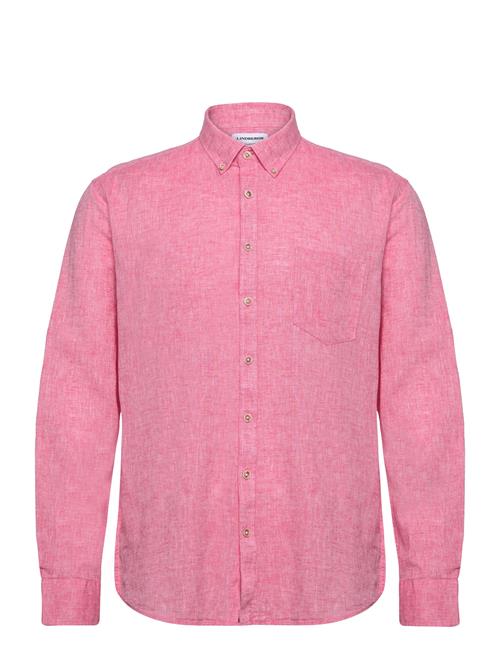 Cotton/Linen Shirt L/S Lindbergh Pink