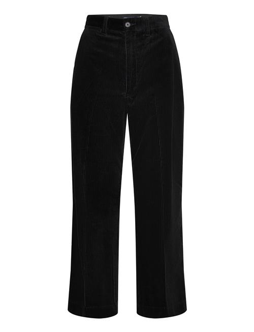 Corduroy Wide-Leg Cropped Pant Polo Ralph Lauren Black