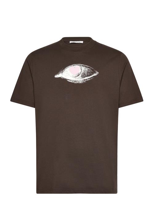 Se Bobby Eye Heart T-Shirt Gots WOOD WOOD Brown ved Booztlet