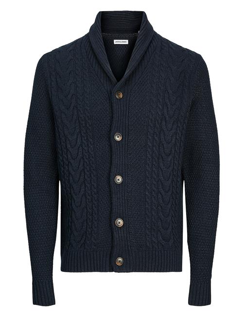 Se Jack & Jones Jjcraig Knit Shawl Neck Aw24 Jack & J S Navy ved Booztlet