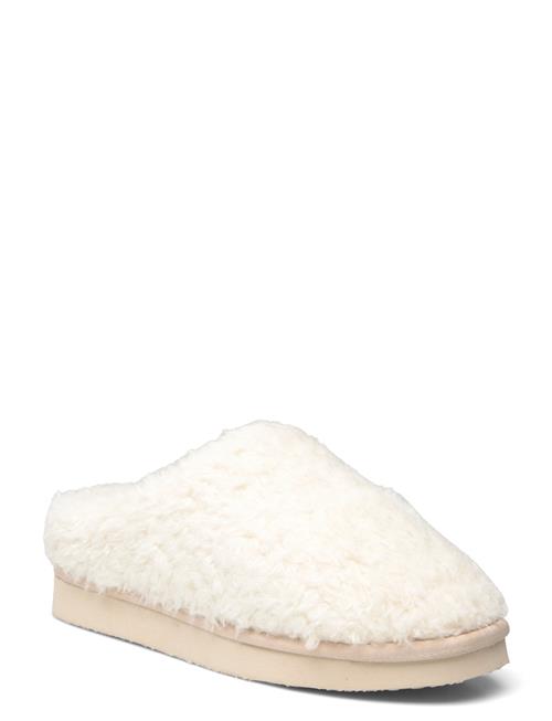 Bianco Biasweetie Slip In Faux Shearling Bianco Cream