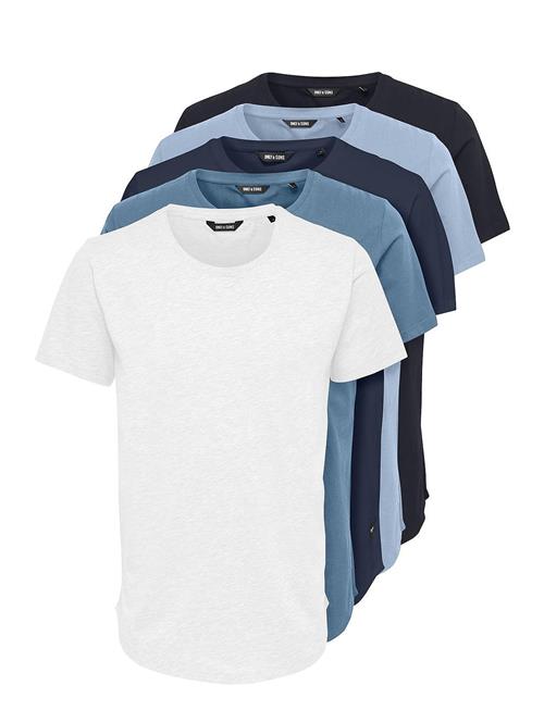 ONLY & SONS Onsmatt Longy Ss Tee 5-Pack ONLY & SONS White