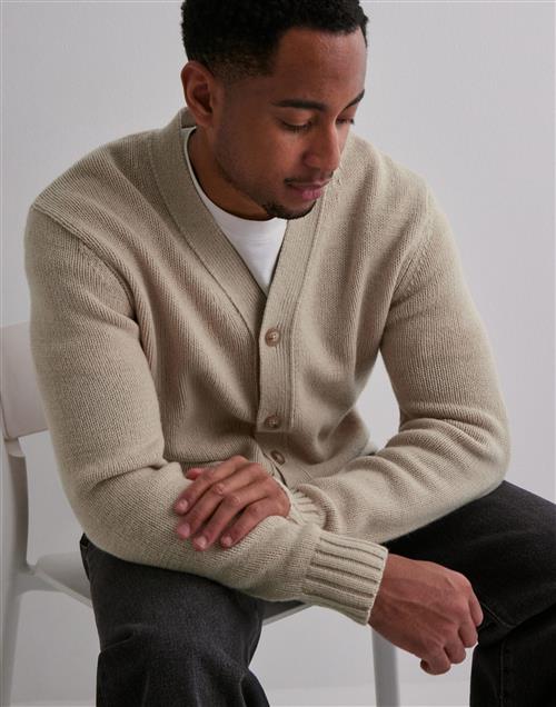 Selected Homme Slhcody Ls Knit Relaxed Cardigan Cardigans og Kaftan Beige