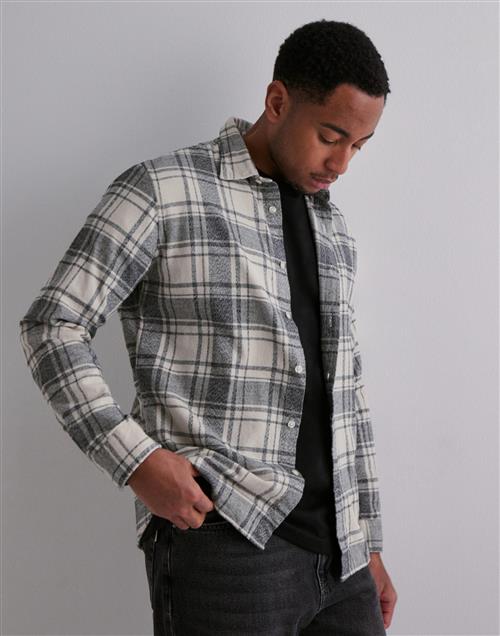 Selected Homme Slhreg-Owen Flannel Mix Shirt Ls Hverdagsskjorter Ternet/Stribet