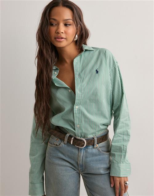 Se Polo Ralph Lauren - Grøn - Ls Rmsy St-Long Sleeve-Blouse ved Nelly