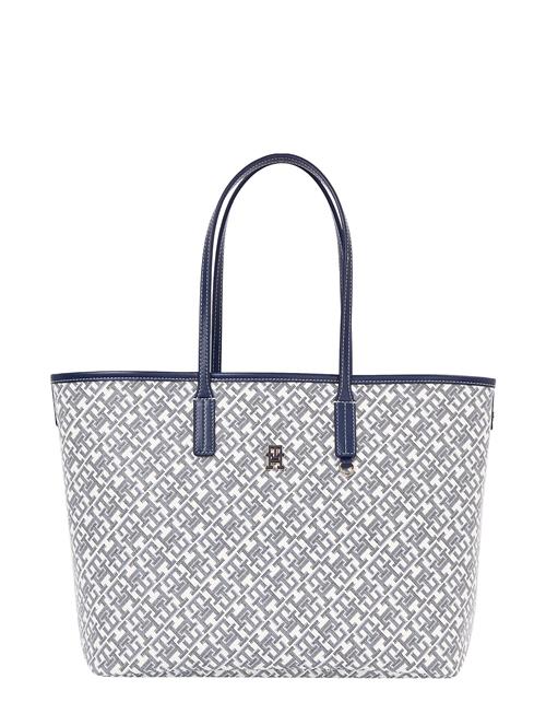 Th Monoplay Leather Tote Tommy Hilfiger Navy