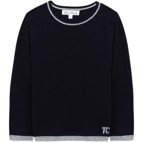 Tartine et Chocolat Kashmir-strikket sweater Navy | Marine blå | 12 years