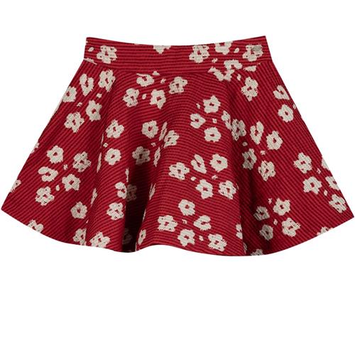 Se Tartine et Chocolat Casual nederdel med metallisk tråd, rød 6 Y  Rød  6 år  kvinde ved Babyshop