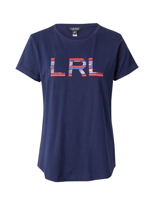 Se Lauren Ralph Lauren Shirts 'HAILLY'  lyseblå / mørkeblå / orange / hvid ved About You