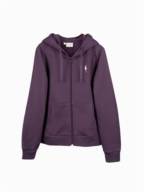 Se NIKIN Pullover 'TreeHoodie Zip Women'  lilla ved About You