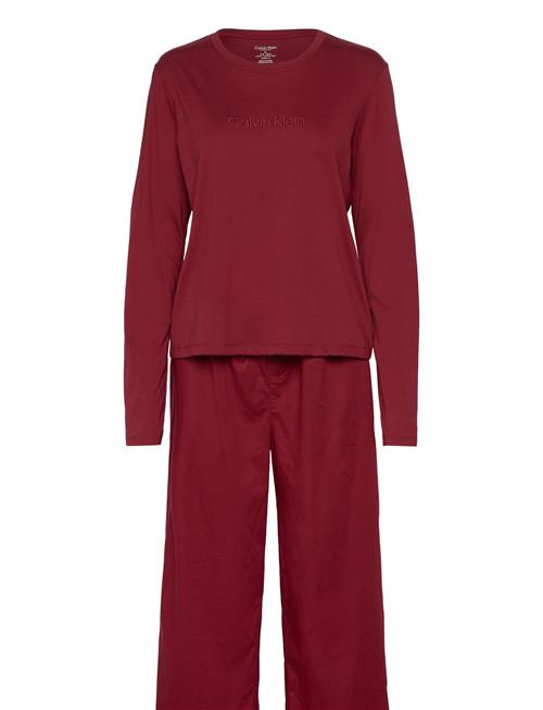 Calvin Klein L/S Sleep Set Calvin Klein Burgundy